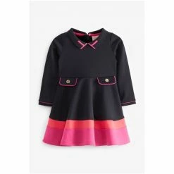 Baker By Ted Baker Navy And Pink Colourblock Dress -Baker by Ted Baker shop unnamed file 1027
