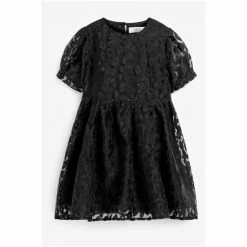 Baker By Ted Baker Black Jacquard Dress -Baker by Ted Baker shop unnamed file 1072