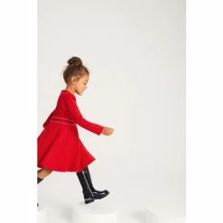 Baker By Ted Baker Red Ponte Dress -Baker by Ted Baker shop unnamed file 1110