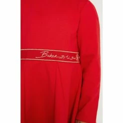 Baker By Ted Baker Red Ponte Dress -Baker by Ted Baker shop unnamed file 1115