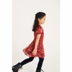 Baker By Ted Baker Red Crinkle Dress -Baker by Ted Baker shop unnamed file 1149