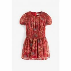 Baker By Ted Baker Red Crinkle Dress -Baker by Ted Baker shop unnamed file 1151