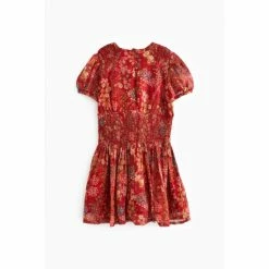 Baker By Ted Baker Red Crinkle Dress -Baker by Ted Baker shop unnamed file 1183