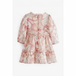 Baker By Ted Baker Pink Paisley Pattern Dress -Baker by Ted Baker shop unnamed file 1190