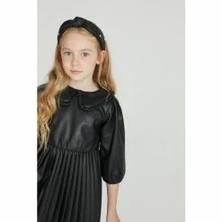 Baker By Ted Baker Black PU Collar Dress