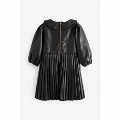 Baker By Ted Baker Black PU Collar Dress 6 Baker By Ted Baker Black PU Collar Dress -Baker by Ted Baker shop unnamed file 1248