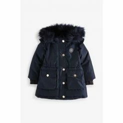 Baker By Ted Baker Navy Frill Parka Coat 9 Baker By Ted Baker Navy Frill Parka Coat -Baker by Ted Baker shop unnamed file 127