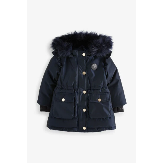 unnamed-file-127.jpg Baker By Ted Baker Navy Frill Parka Coat -Baker by Ted Baker shop unnamed file 127