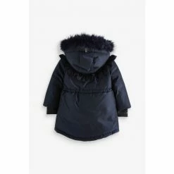 Baker By Ted Baker Navy Frill Parka Coat 11 Baker By Ted Baker Navy Frill Parka Coat -Baker by Ted Baker shop unnamed file 129