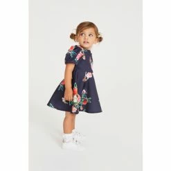 Baker By Ted Baker Navy Blue Floral Scuba Dress -Baker by Ted Baker shop unnamed file 1294