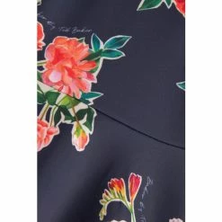 Baker By Ted Baker Navy Blue Floral Scuba Dress -Baker by Ted Baker shop unnamed file 1298