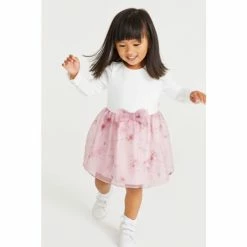 Baker By Ted Baker Pink Mockable Bow Dress -Baker by Ted Baker shop unnamed file 1302