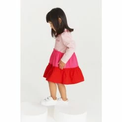 Baker By Ted Baker Pink & Red Colourblock Dress -Baker by Ted Baker shop unnamed file 1327