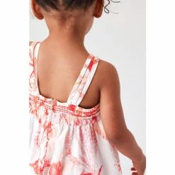 Baker By Ted Baker Printed Coral Pink Dress -Baker by Ted Baker shop unnamed file 1367