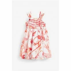 Baker By Ted Baker Printed Coral Pink Dress -Baker by Ted Baker shop unnamed file 1373