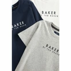 Baker By Ted Baker Navy/Grey/White T-Shirts 3 Pack -Baker by Ted Baker shop unnamed file 1379