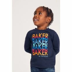 Baker By Ted Baker Navy Blue Graphic T-Shirt