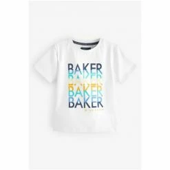 Baker By Ted Baker White Graphic Short Sleeve T-Shirt -Baker by Ted Baker shop unnamed file 1411