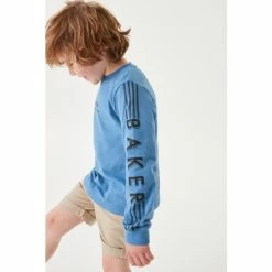 Baker By Ted Baker Long Sleeve T-Shirt Navy -Baker by Ted Baker shop unnamed file 1414