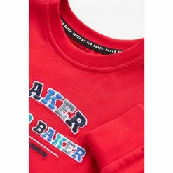 Baker By Ted Baker Red Long-Sleeved T-Shirt -Baker by Ted Baker shop unnamed file 1452