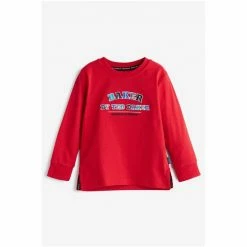 Baker By Ted Baker Red Long-Sleeved T-Shirt -Baker by Ted Baker shop unnamed file 1454