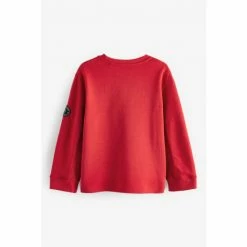 Baker By Ted Baker Red Pocket Long Sleeved T-Shirt -Baker by Ted Baker shop unnamed file 1459