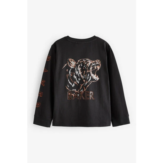 unnamed-file-1489.jpg Baker By Ted Baker Black Multi Slogan T-Shirt -Baker by Ted Baker shop unnamed file 1489