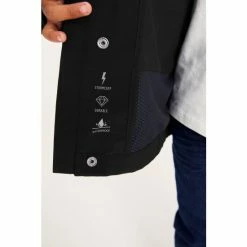 Baker By Ted Baker Black Waterproof Jacket -Baker by Ted Baker shop unnamed file 1508