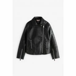 Baker By Ted Baker Black PU Biker Jacket