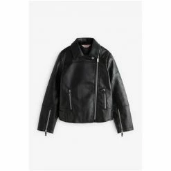 Baker By Ted Baker Black PU Biker Jacket -Baker by Ted Baker shop unnamed file 1535