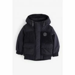 Baker By Ted Baker Navy Borg Jacket