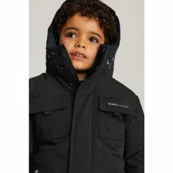 Baker By Ted Baker Black Waterproof Parka Coat -Baker by Ted Baker shop unnamed file 155