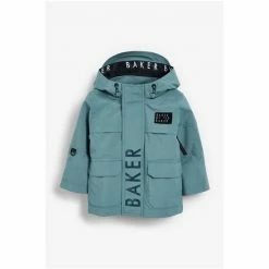 Baker By Ted Baker Green Shower Reistant Jacket -Baker by Ted Baker shop unnamed file 1579