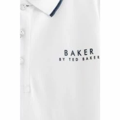 Baker By Ted Baker White Polo Shirt -Baker by Ted Baker shop unnamed file 1592