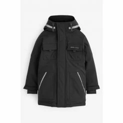 Baker By Ted Baker Black Waterproof Parka Coat -Baker by Ted Baker shop unnamed file 160