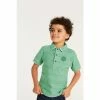 Baker By Ted Baker Green Textured Polo Shirt -Baker by Ted Baker shop unnamed file 1604