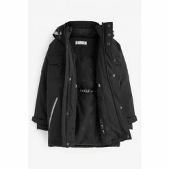 Baker By Ted Baker Black Waterproof Parka Coat -Baker by Ted Baker shop unnamed file 161