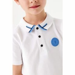 Baker By Ted Baker Boys White Polo Shirt -Baker by Ted Baker shop unnamed file 1615