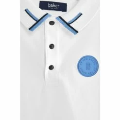 Baker By Ted Baker Boys White Polo Shirt -Baker by Ted Baker shop unnamed file 1619