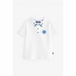 Baker By Ted Baker Boys White Polo Shirt -Baker by Ted Baker shop unnamed file 1621