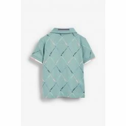 Baker By Ted Baker Argyle Polo Shirt Navy -Baker by Ted Baker shop unnamed file 1637