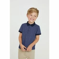 Baker By Ted Baker Navy Blue Smart Polo Shirt