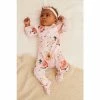 Baker By Ted Baker Pink Floral Sleepsuit And Headband Set -Baker by Ted Baker shop unnamed file 1686