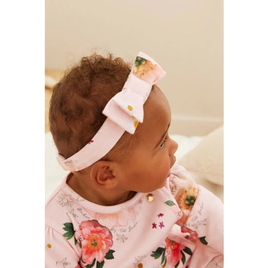 unnamed-file-1688.jpg Baker By Ted Baker Pink Floral Sleepsuit And Headband Set -Baker by Ted Baker shop unnamed file 1688