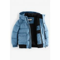 Baker By Ted Baker Shower Resistant Blue Padded Coat -Baker by Ted Baker shop unnamed file 17