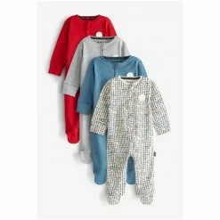 Baker By Ted Baker Multi Sleepsuit 4 Pack -Baker by Ted Baker shop unnamed file 1731