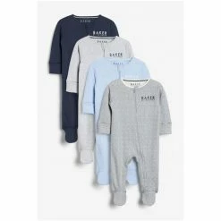 Baker By Ted Baker Multi Sleepsuit 4 Pack -Baker by Ted Baker shop unnamed file 1751