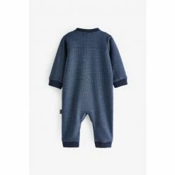 Baker By Ted Baker Navy Textured Rompersuit -Baker by Ted Baker shop unnamed file 1849
