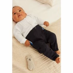 Baker By Ted Baker Navy And Cream Occasion Rompersuit -Baker by Ted Baker shop unnamed file 1864