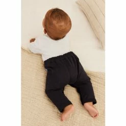 Baker By Ted Baker Navy And Cream Occasion Rompersuit -Baker by Ted Baker shop unnamed file 1865